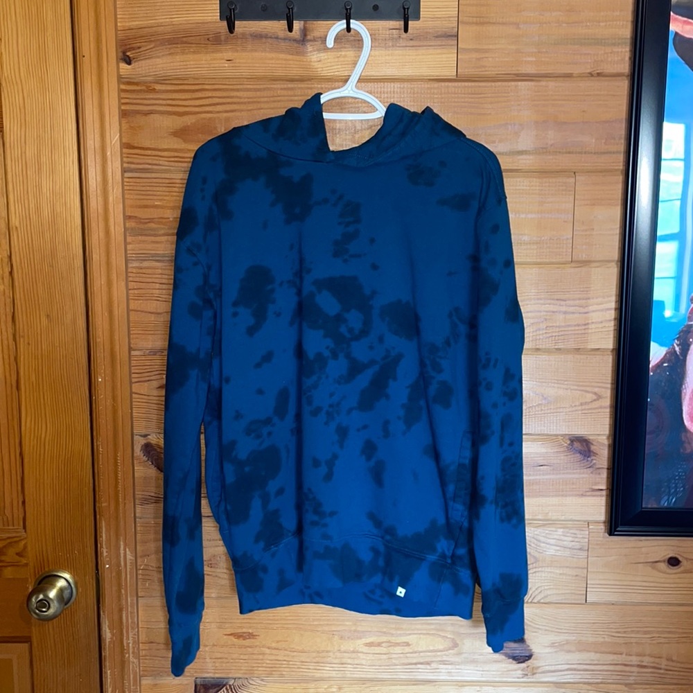 Dark Blue Tie Dye Hoodie